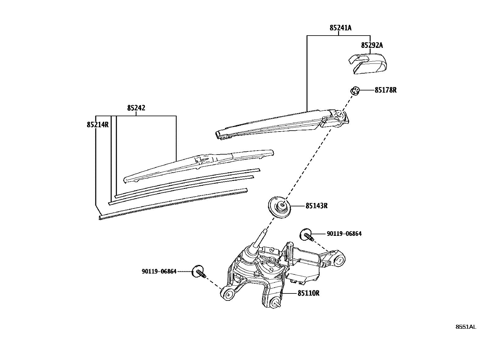 8502 — REAR WIPER
