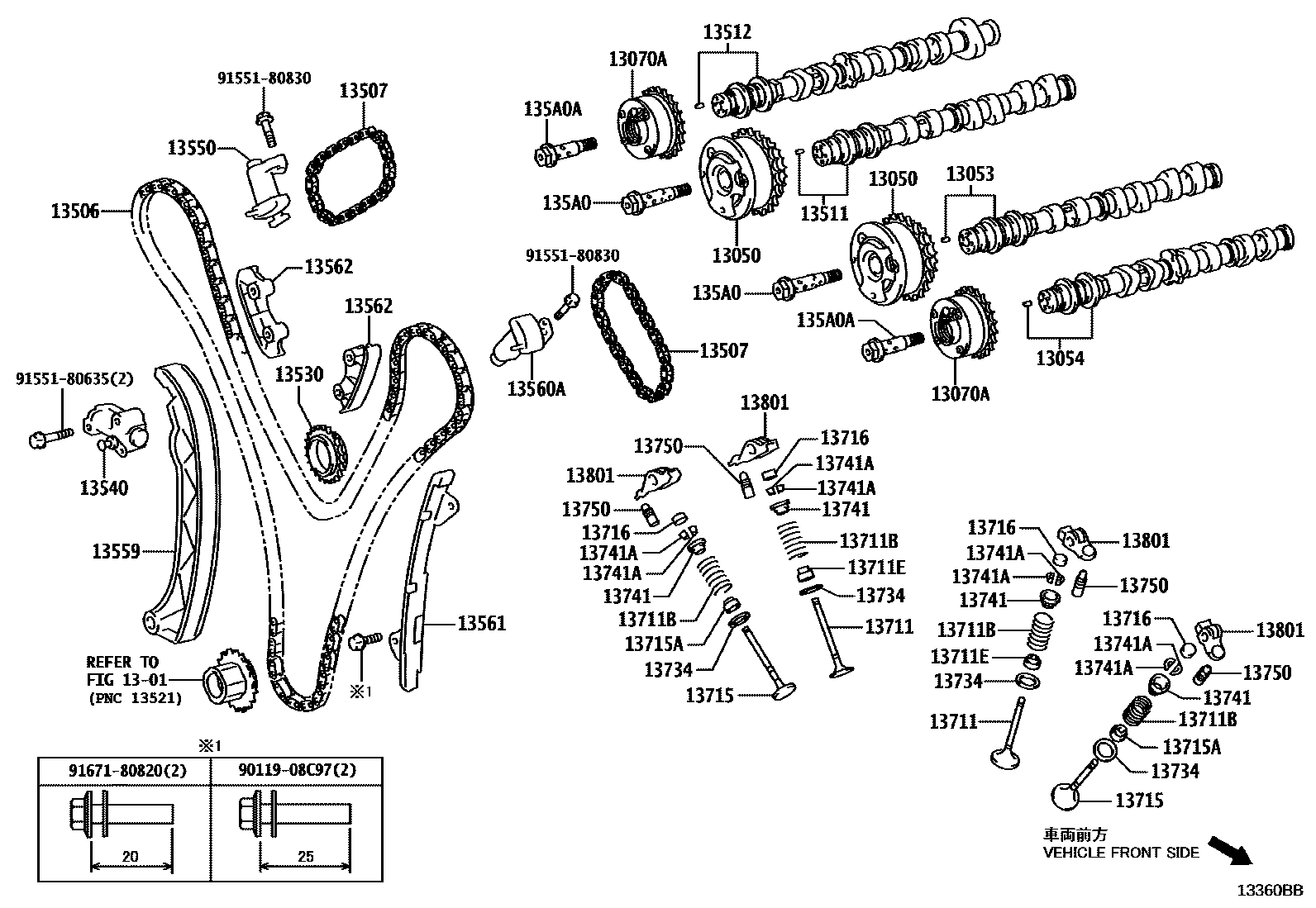 1302 — CAMSHAFT & VALVE