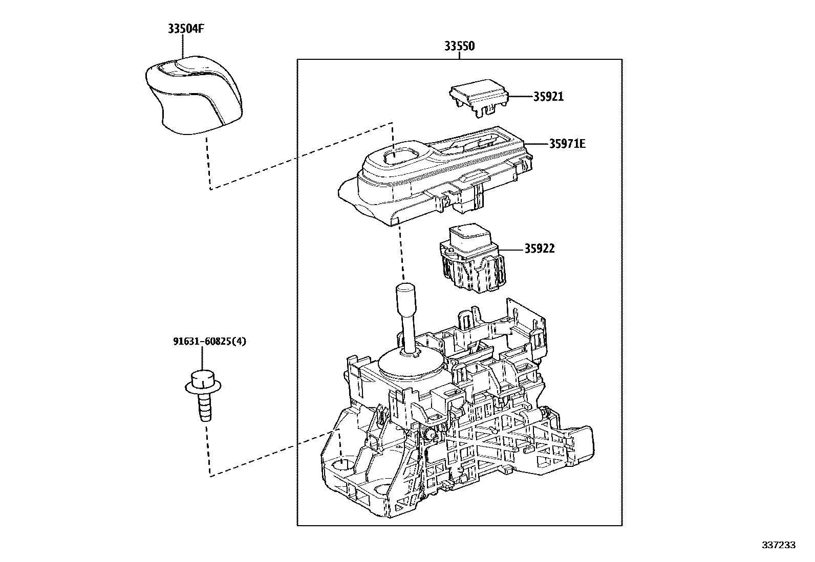 3312 — SHIFT LEVER & RETAINER