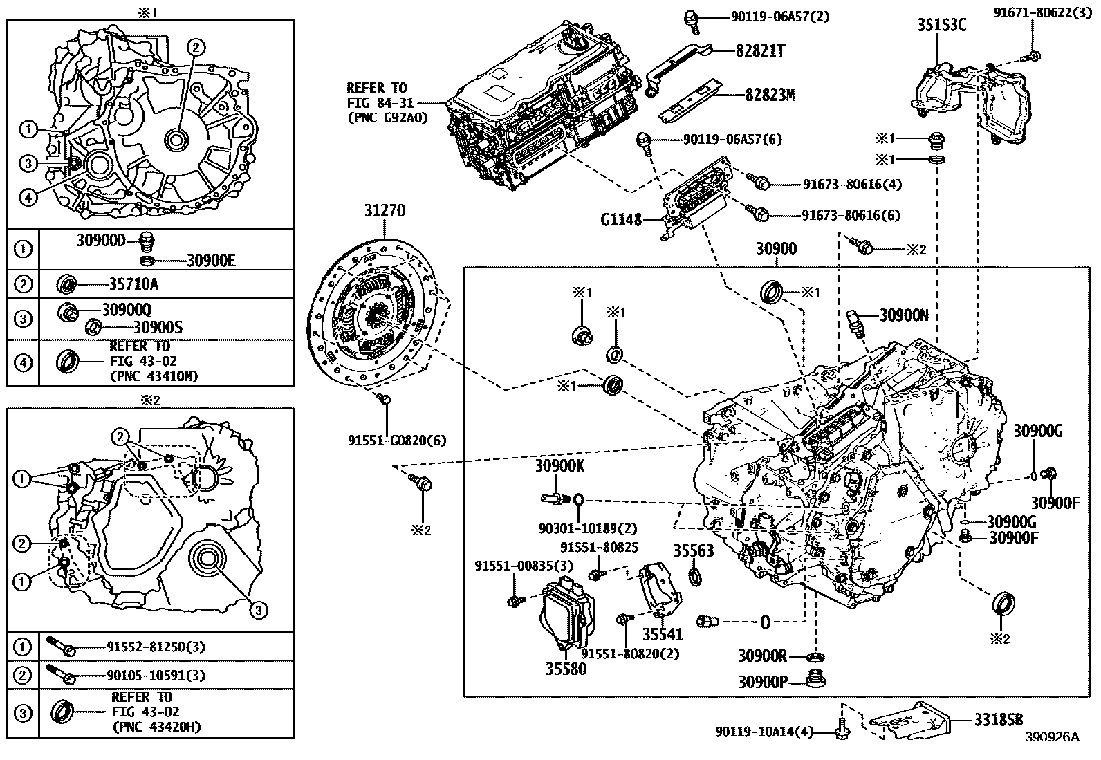 3901 — TRANSAXLE ASSY(HEV OR BEV OR FCEV)