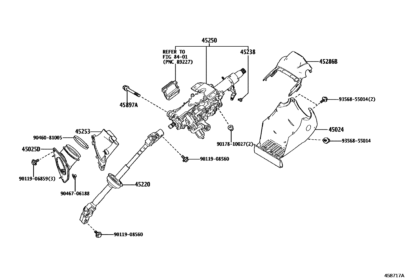 4501 — STEERING COLUMN & SHAFT
