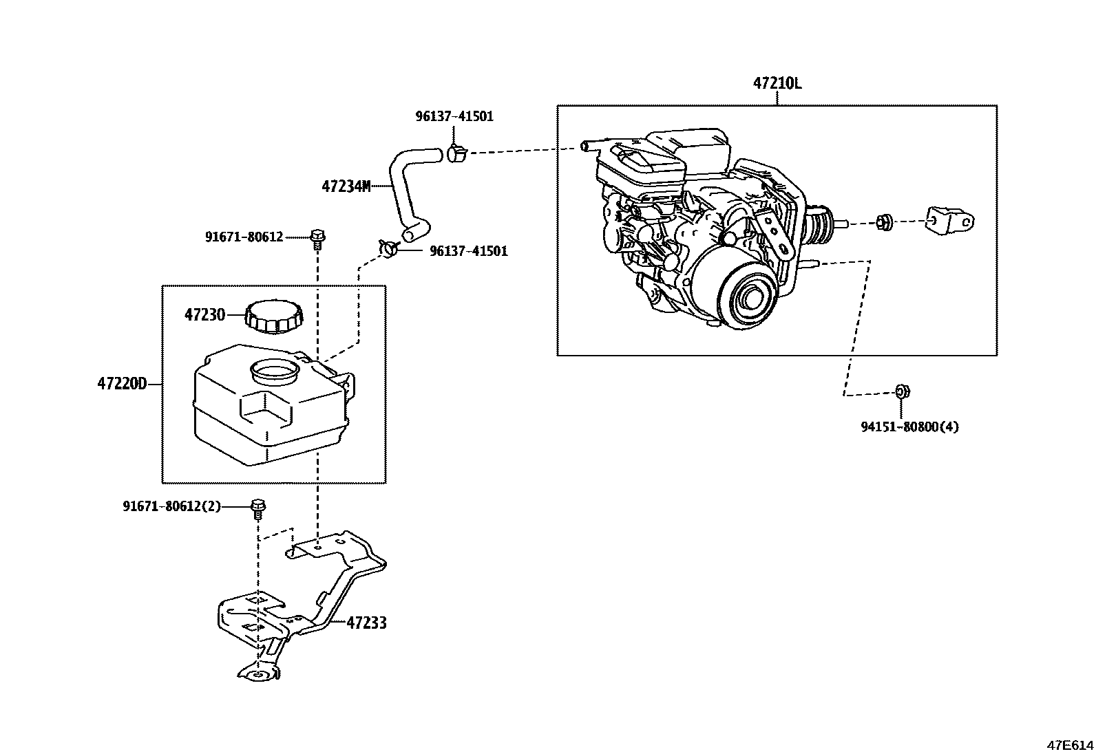 4702 — BRAKE MASTER CYLINDER