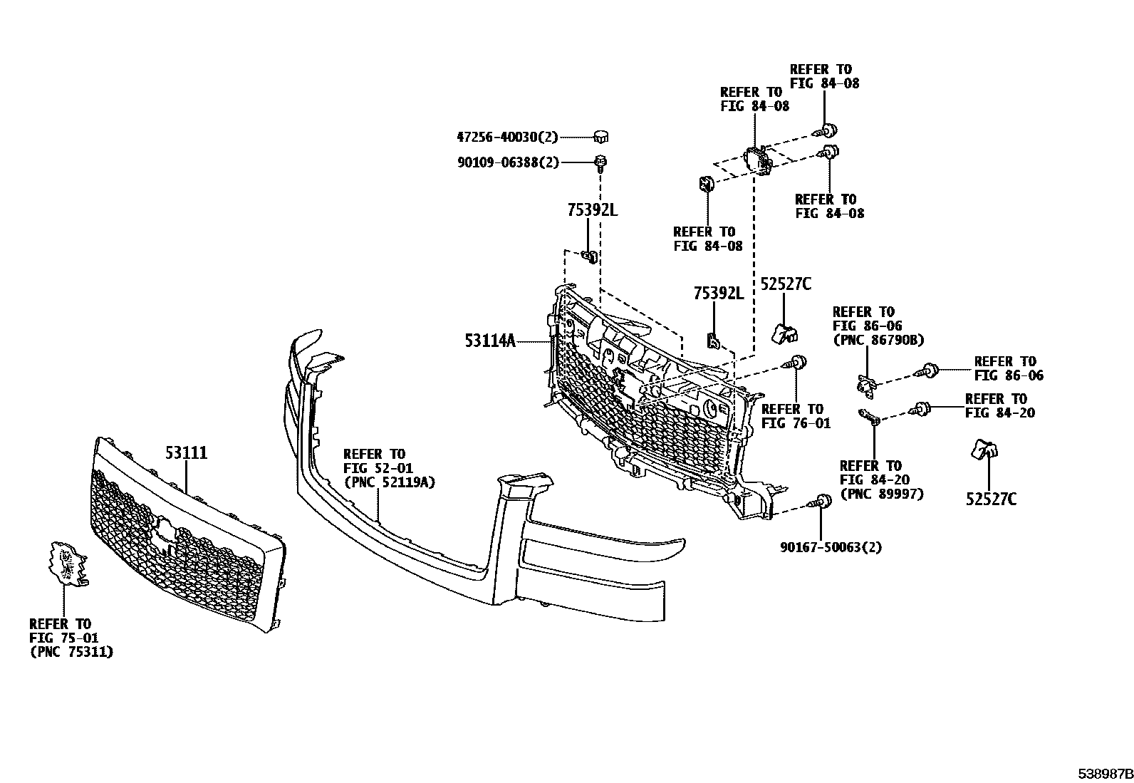5301 — RADIATOR GRILLE