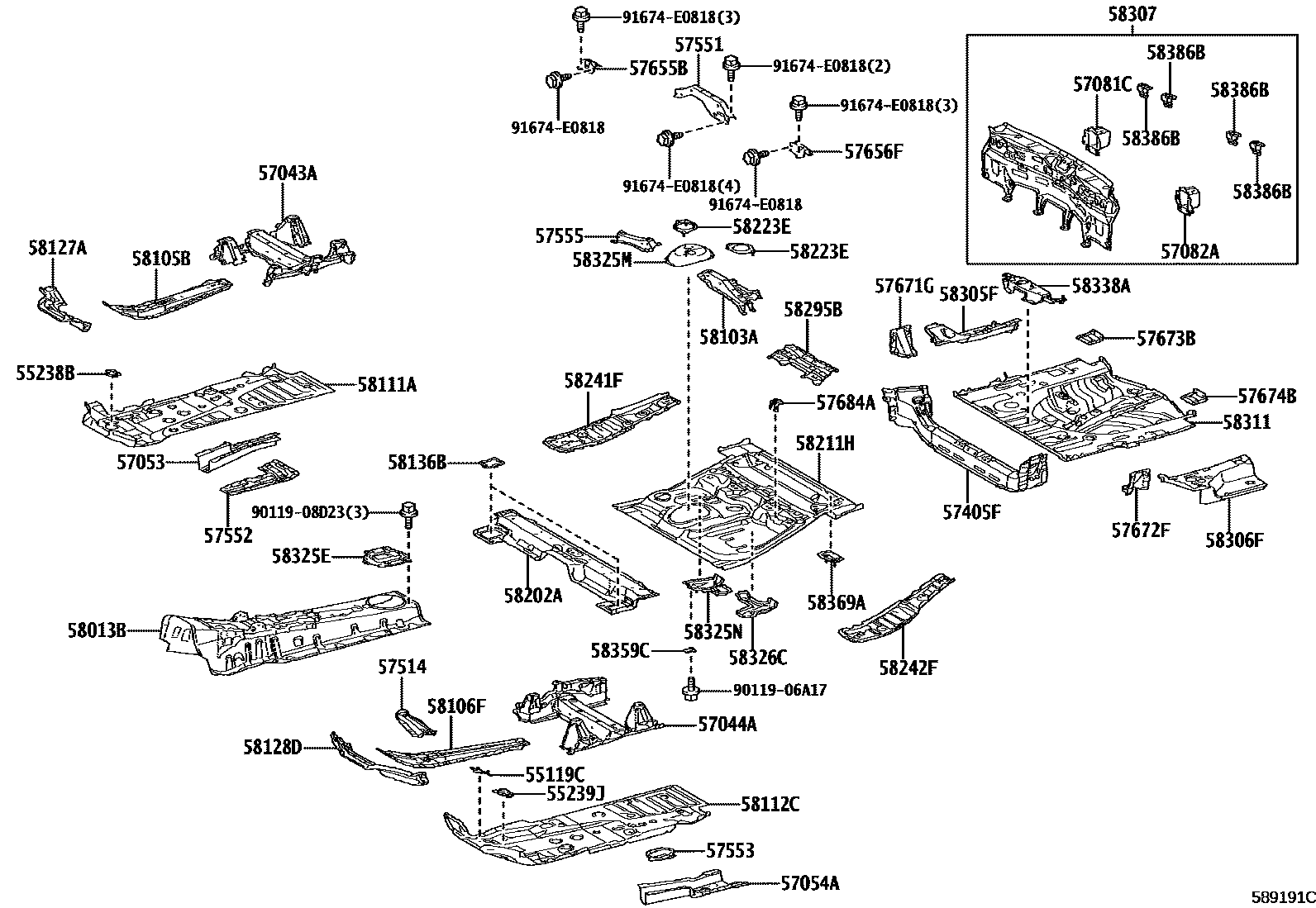 5801 — FLOOR PAN & LOWER BACK PANEL
