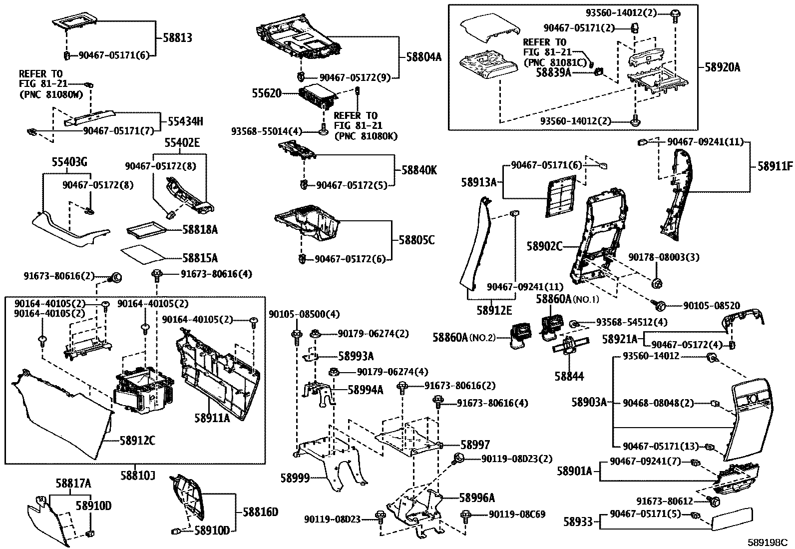 5806 — CONSOLE BOX & BRACKET