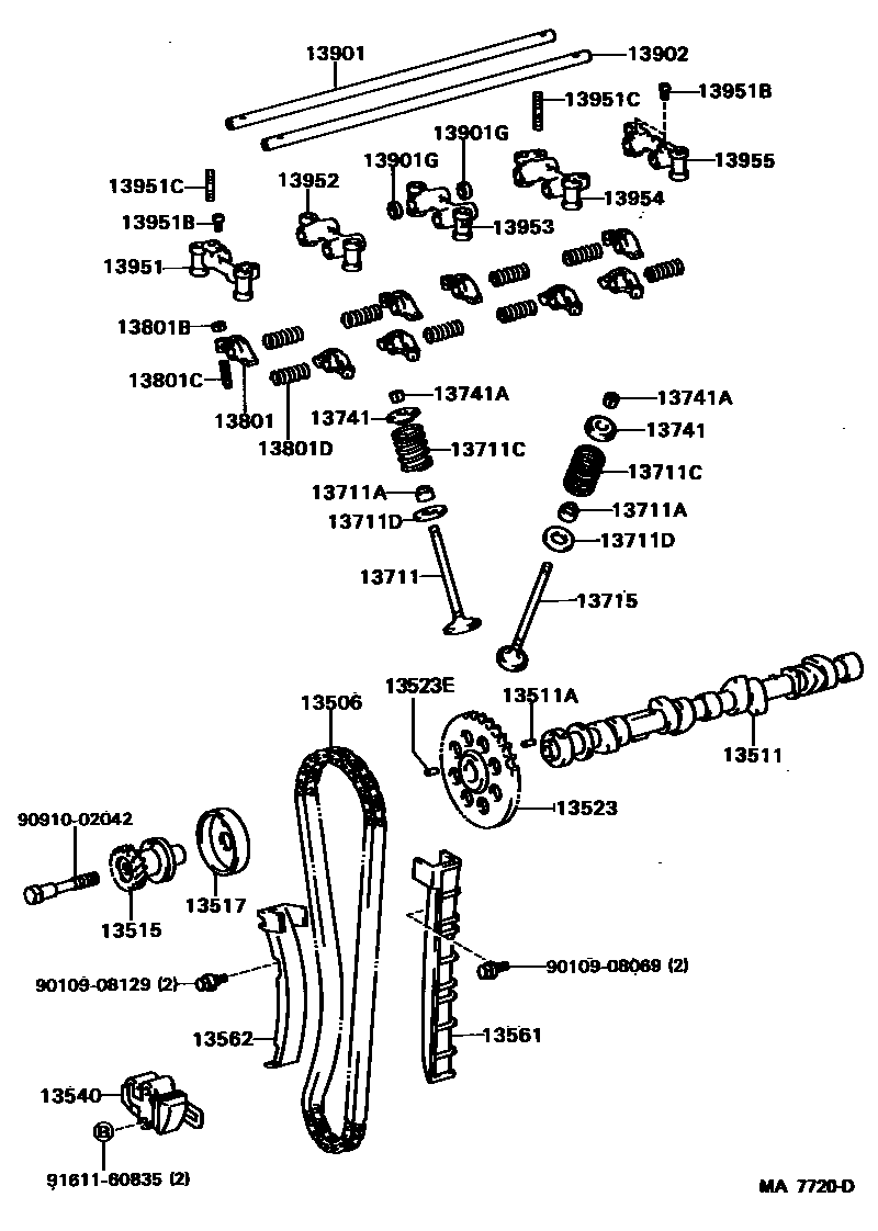 1302 — CAMSHAFT & VALVE