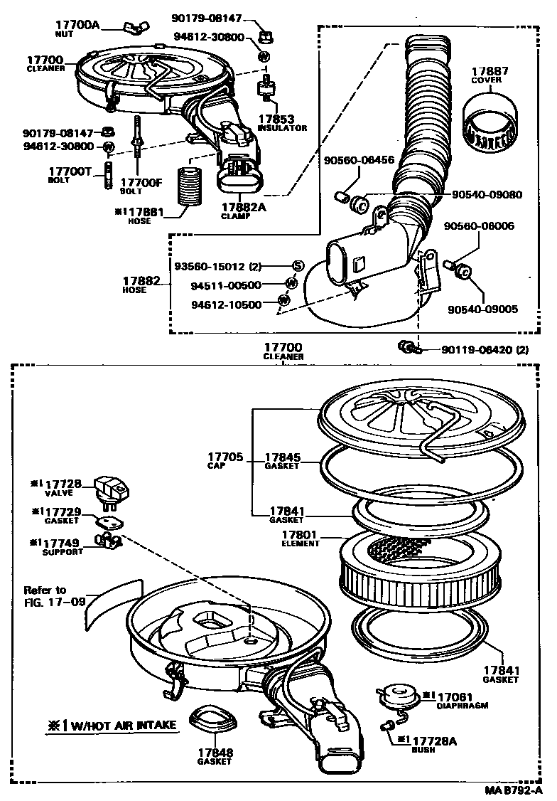 1703 — AIR CLEANER
