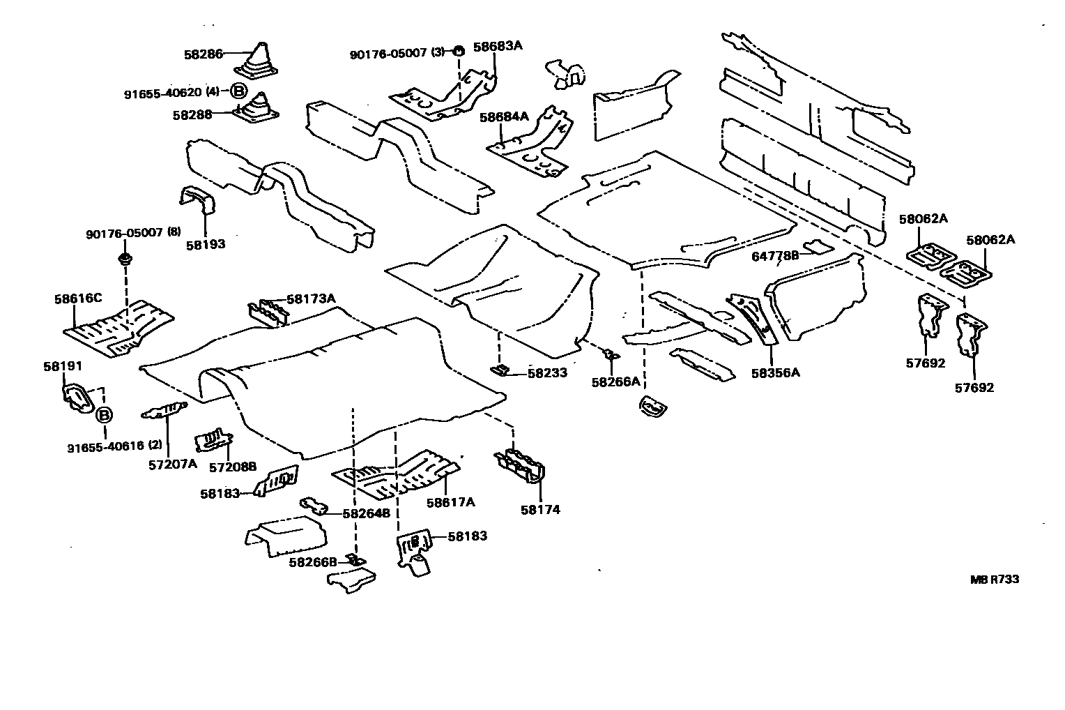 5801 — FLOOR PAN & LOWER BACK PANEL