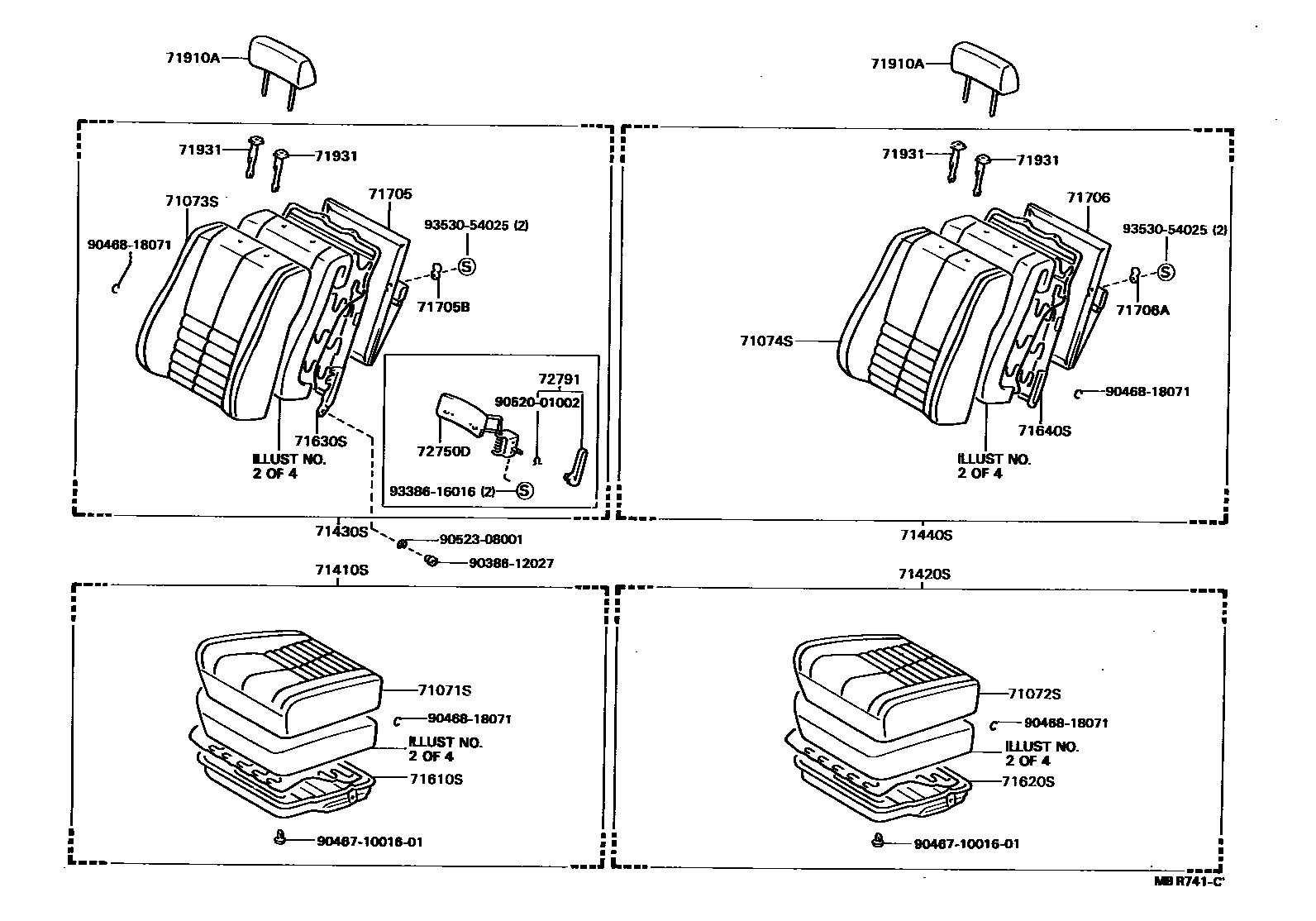 7101 — FRONT SEAT & SEAT TRACK
