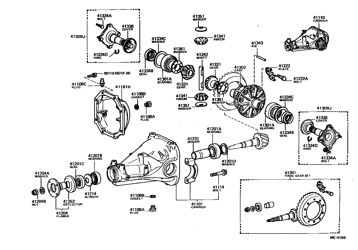 4101 — REAR AXLE HOUSING & DIFFERENTIAL