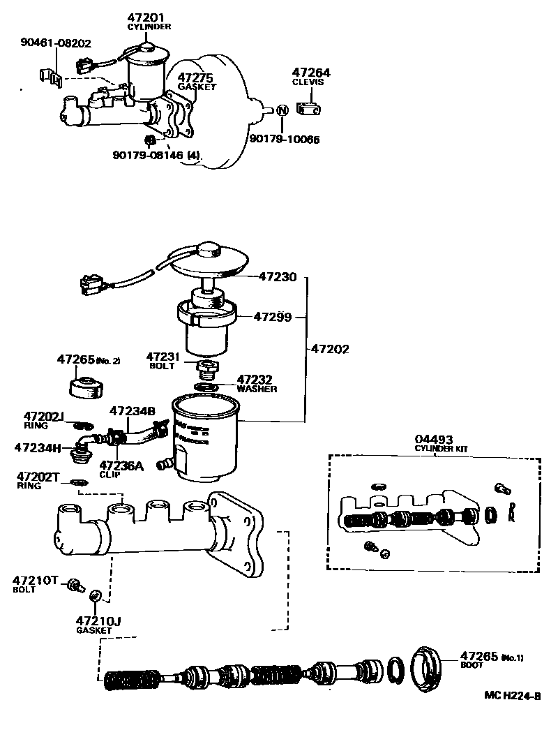 4702 — BRAKE MASTER CYLINDER