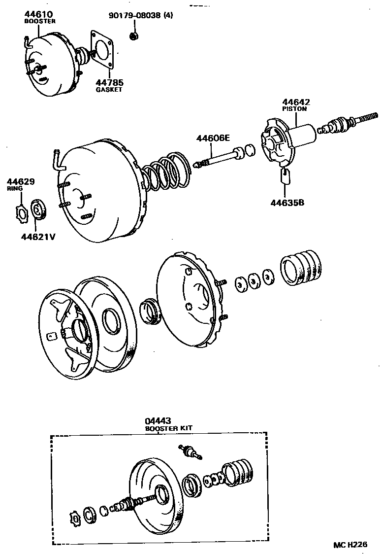4703 — BRAKE BOOSTER & VACUUM TUBE