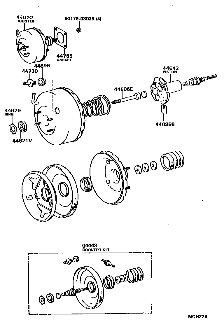 4703 — BRAKE BOOSTER & VACUUM TUBE