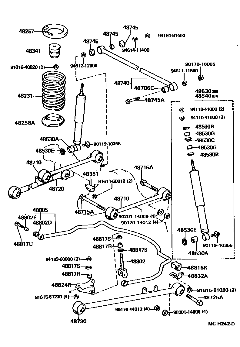 4804 — REAR SPRING & SHOCK ABSORBER