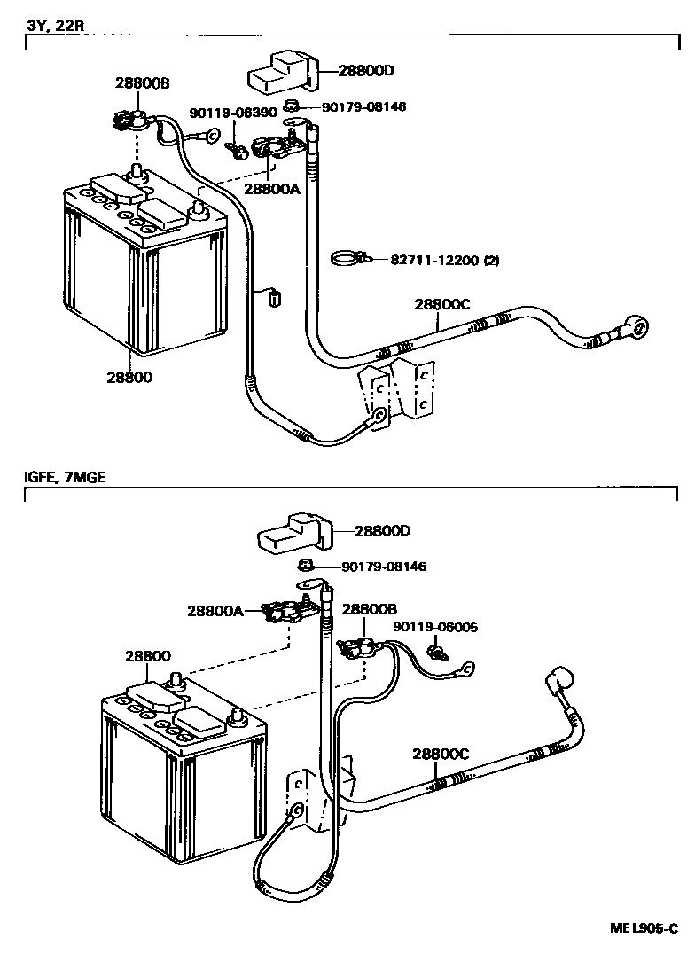 8201 — BATTERY & BATTERY CABLE