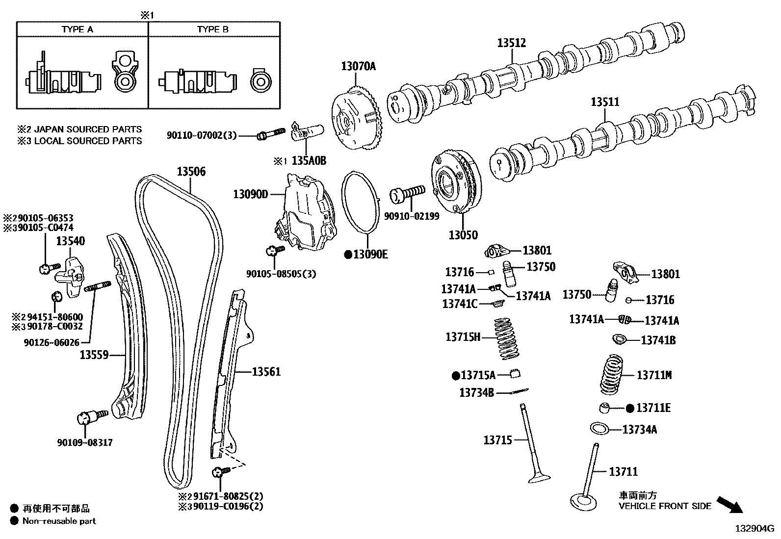 1302 — CAMSHAFT & VALVE