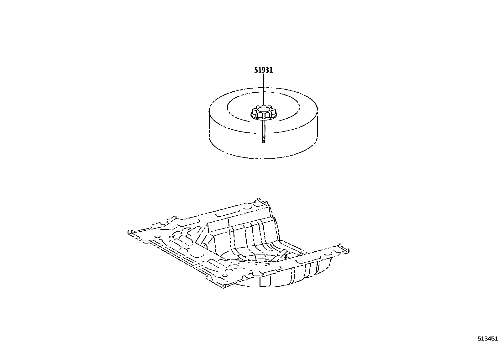 5104 — SPARE WHEEL CARRIER