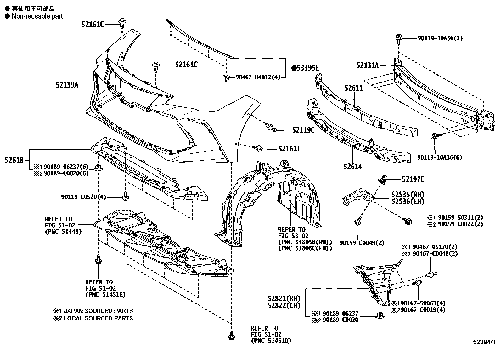 5201 — FRONT BUMPER & BUMPER STAY