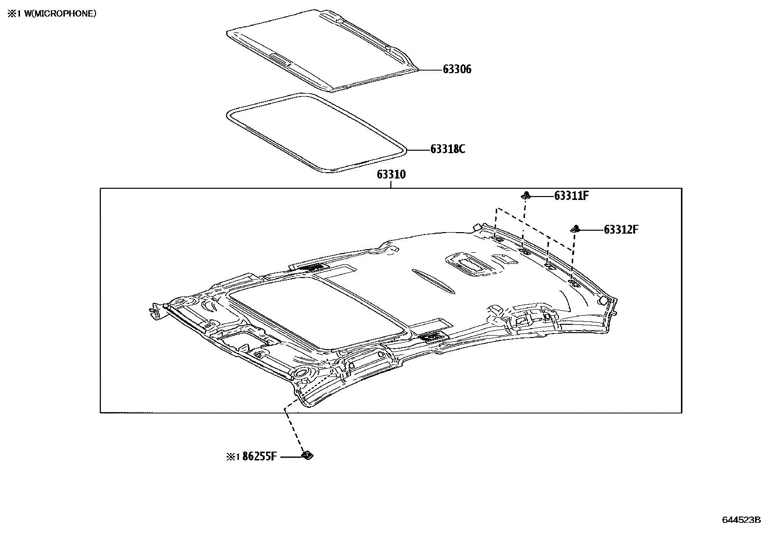 6402 — ROOF HEADLINING & SILENCER PAD