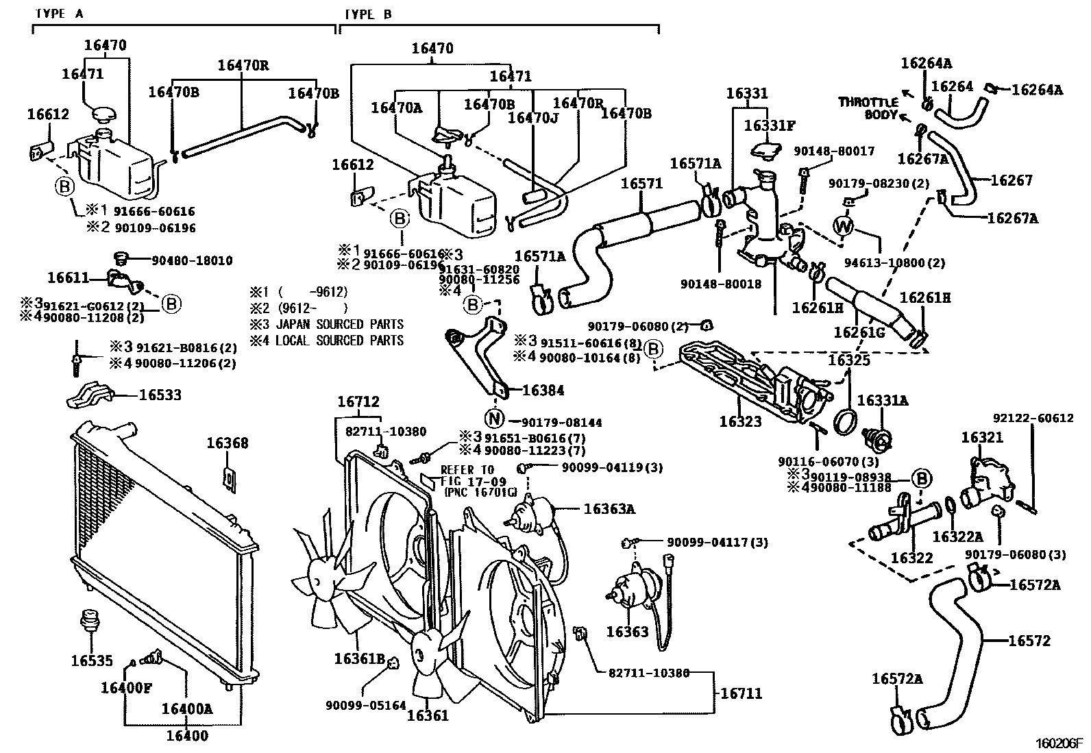 1603 — RADIATOR & WATER OUTLET