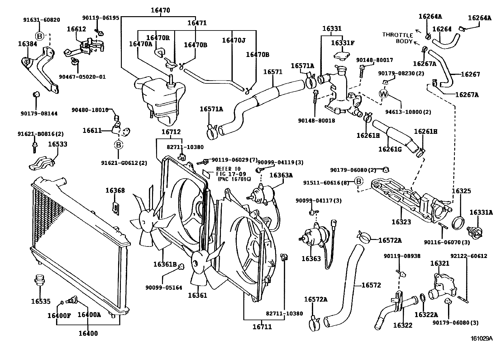 1603 — RADIATOR & WATER OUTLET
