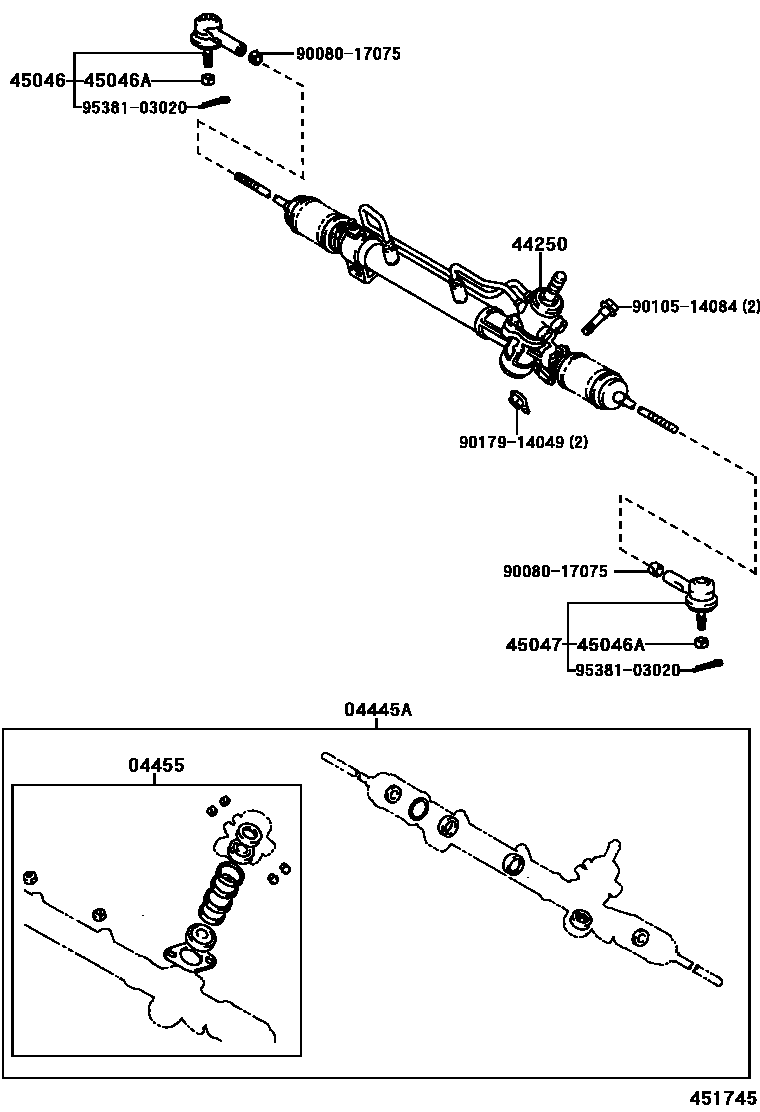 4505 — FRONT STEERING GEAR & LINK