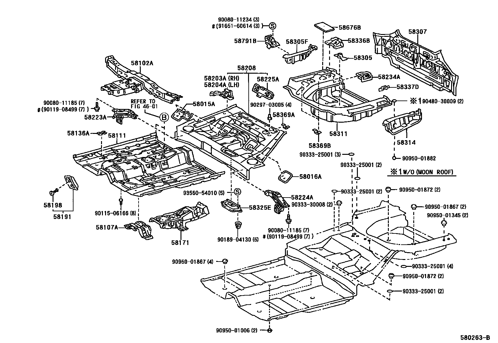 5801 — FLOOR PAN & LOWER BACK PANEL
