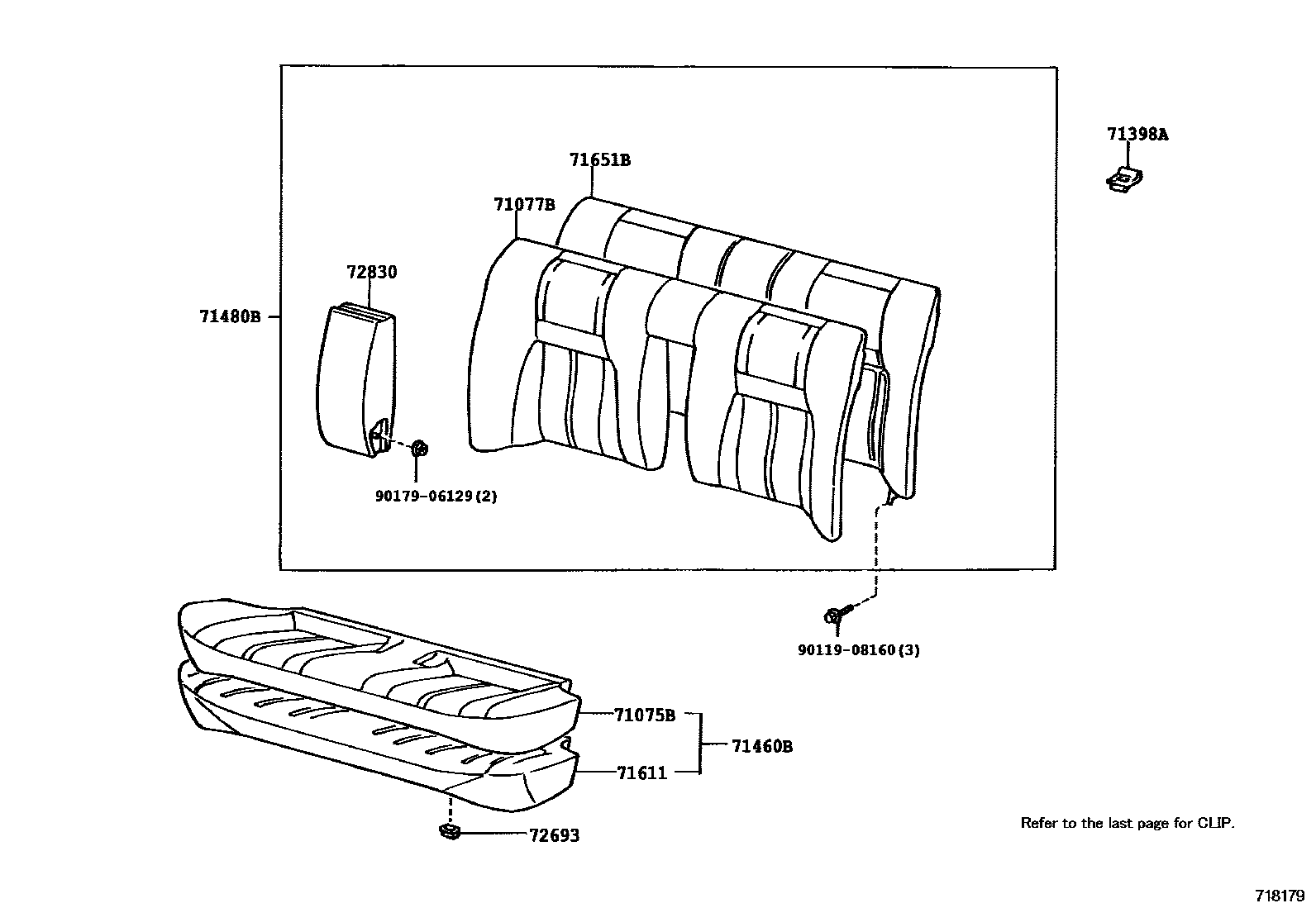 7102 — REAR SEAT & SEAT TRACK