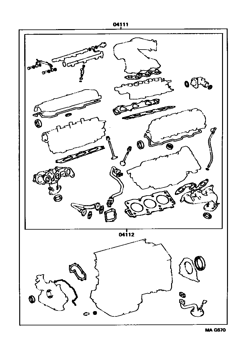 1103 — ENGINE OVERHAUL GASKET KIT