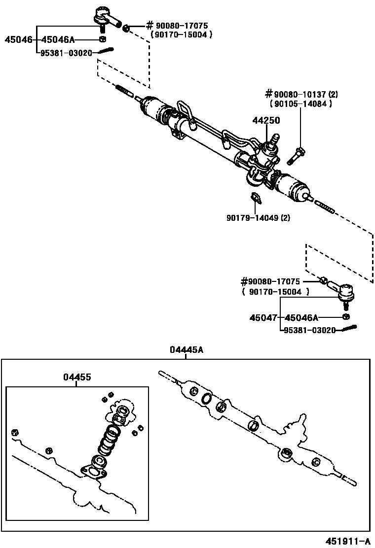 4505 — FRONT STEERING GEAR & LINK