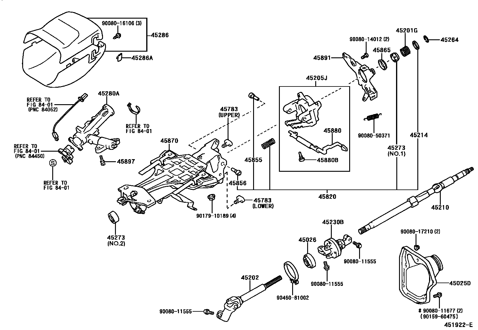 4501 — STEERING COLUMN & SHAFT
