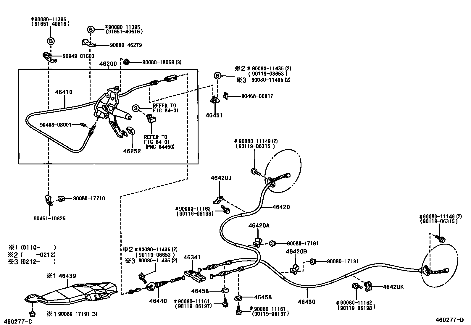 4601 — PARKING BRAKE & CABLE
