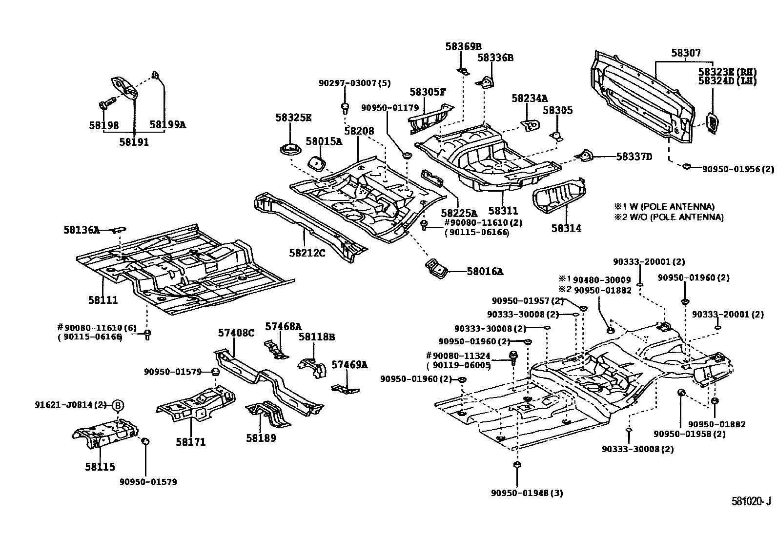 5801 — FLOOR PAN & LOWER BACK PANEL