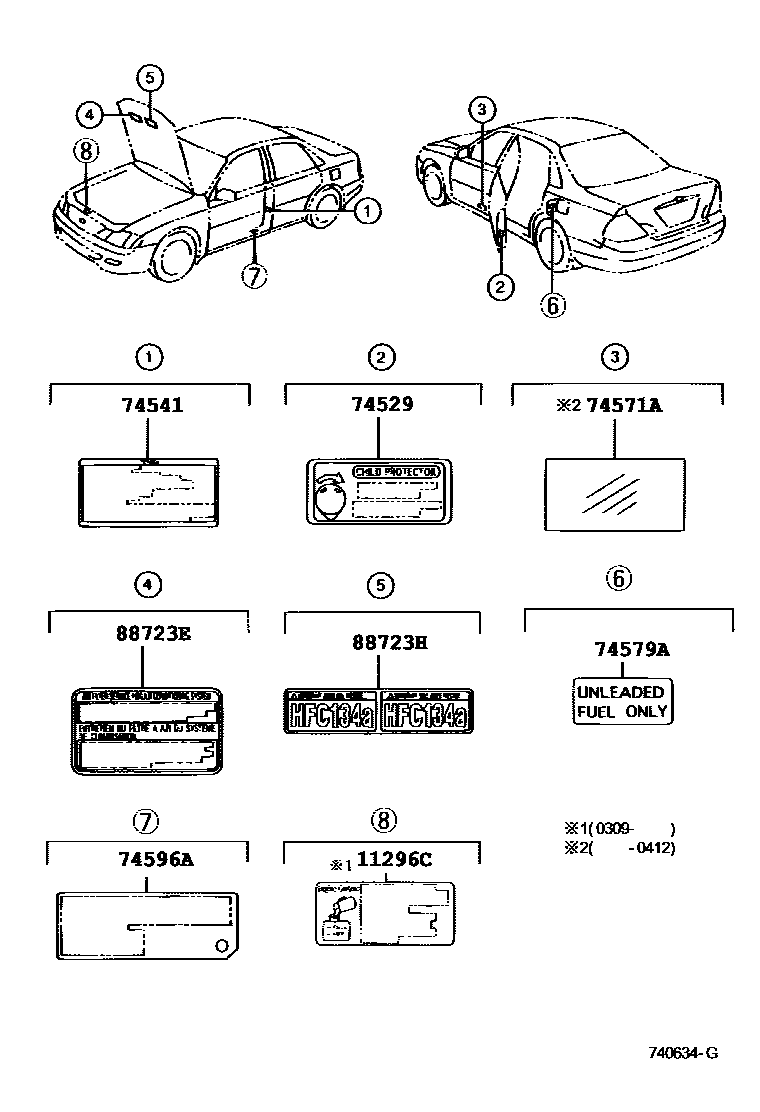 7403 — CAUTION PLATE (EXTERIOR & INTERIOR)