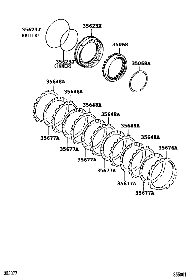 3509 — BRAKE NO.3, 1ST & REVERSE BRAKE (ATM)