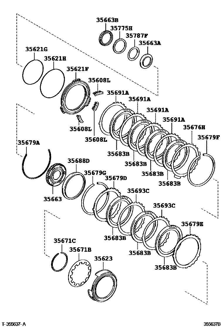 3509 — BRAKE NO.3, 1ST & REVERSE BRAKE (ATM)