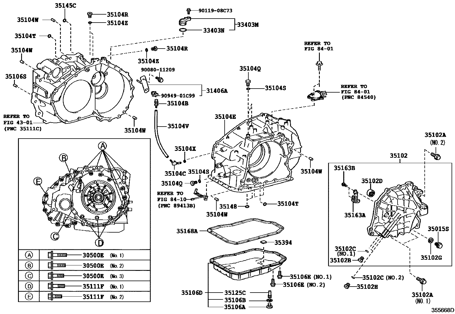 3503 — TRANSMISSION CASE & OIL PAN (ATM)