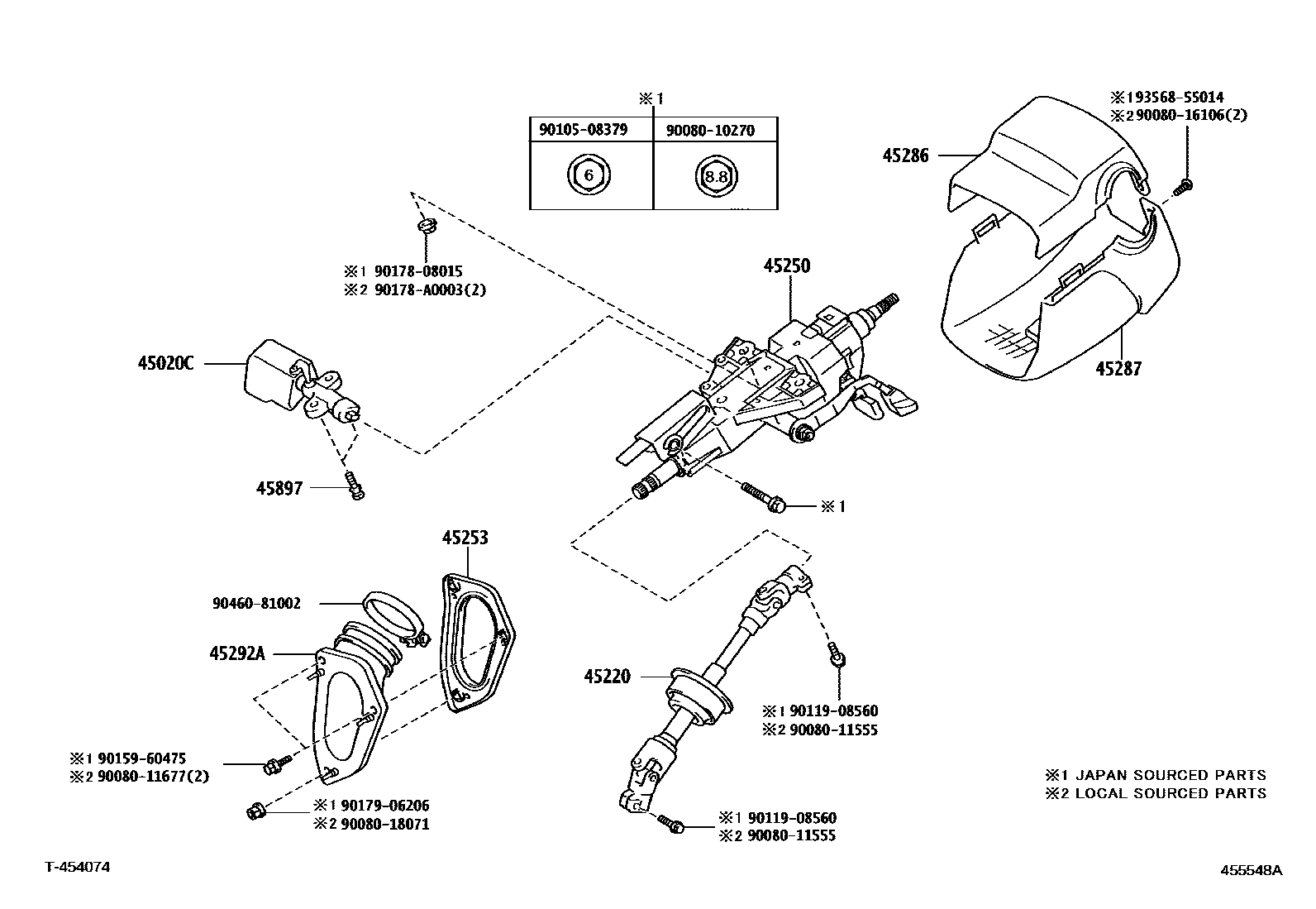 4501 — STEERING COLUMN & SHAFT