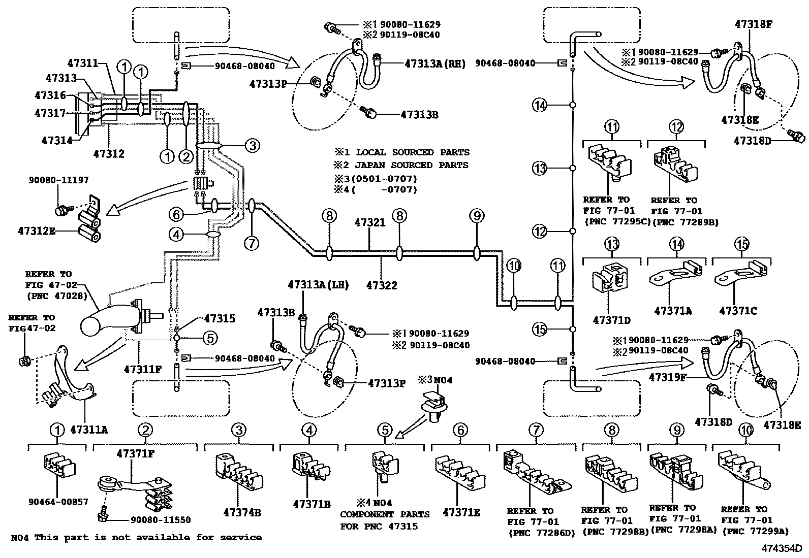 4708 — BRAKE TUBE & CLAMP