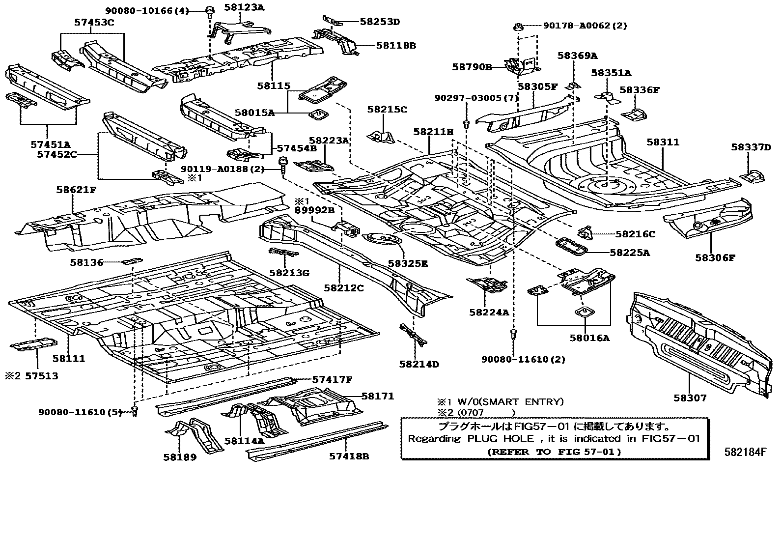 5801 — FLOOR PAN & LOWER BACK PANEL