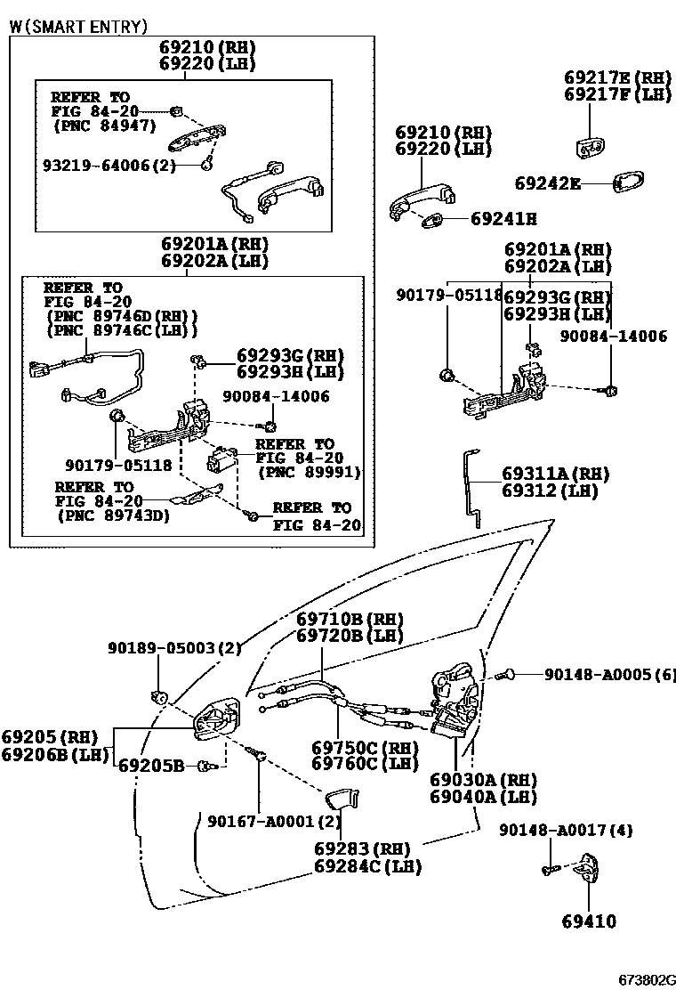 6703 — FRONT DOOR LOCK & HANDLE