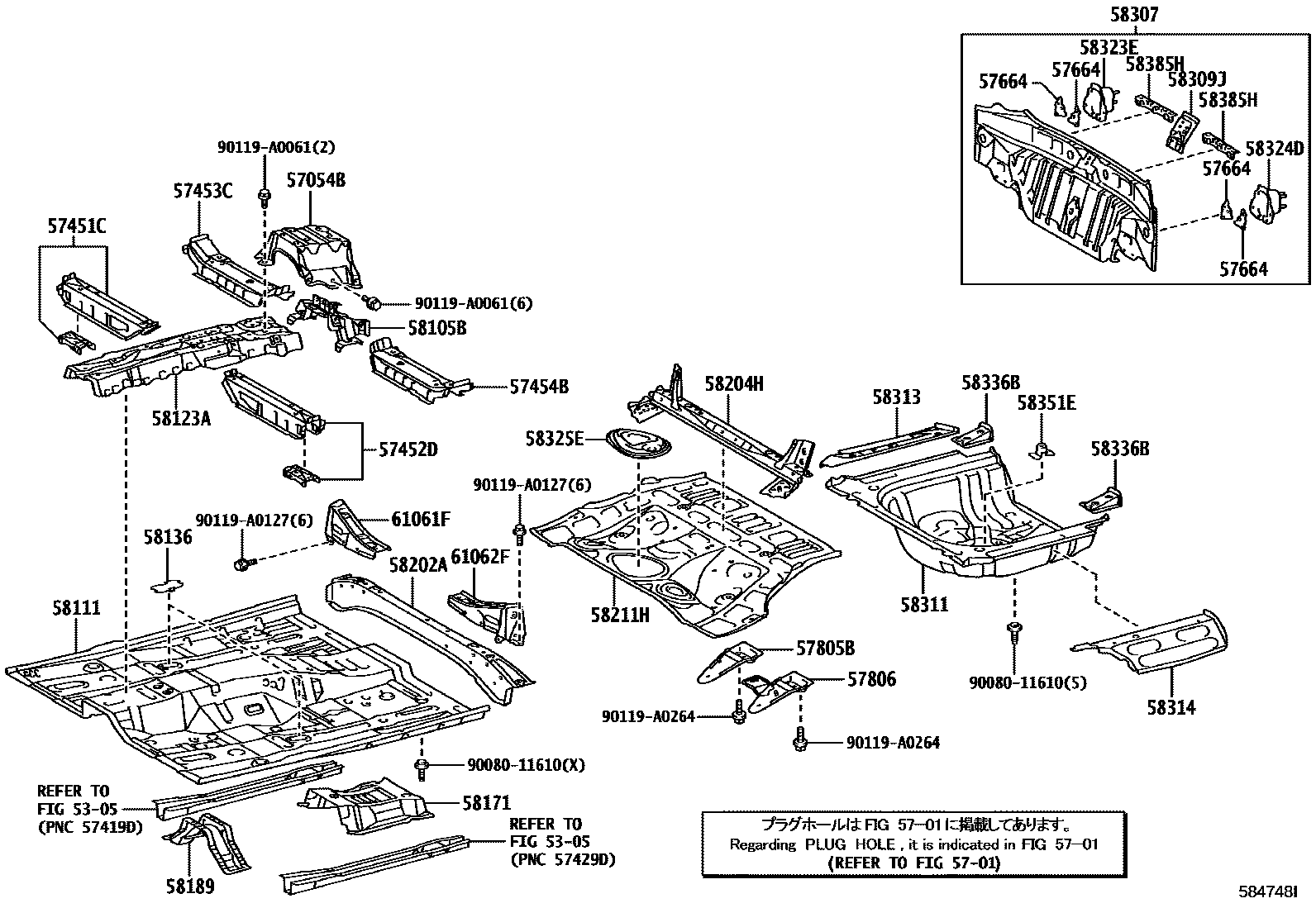 5801 — FLOOR PAN & LOWER BACK PANEL