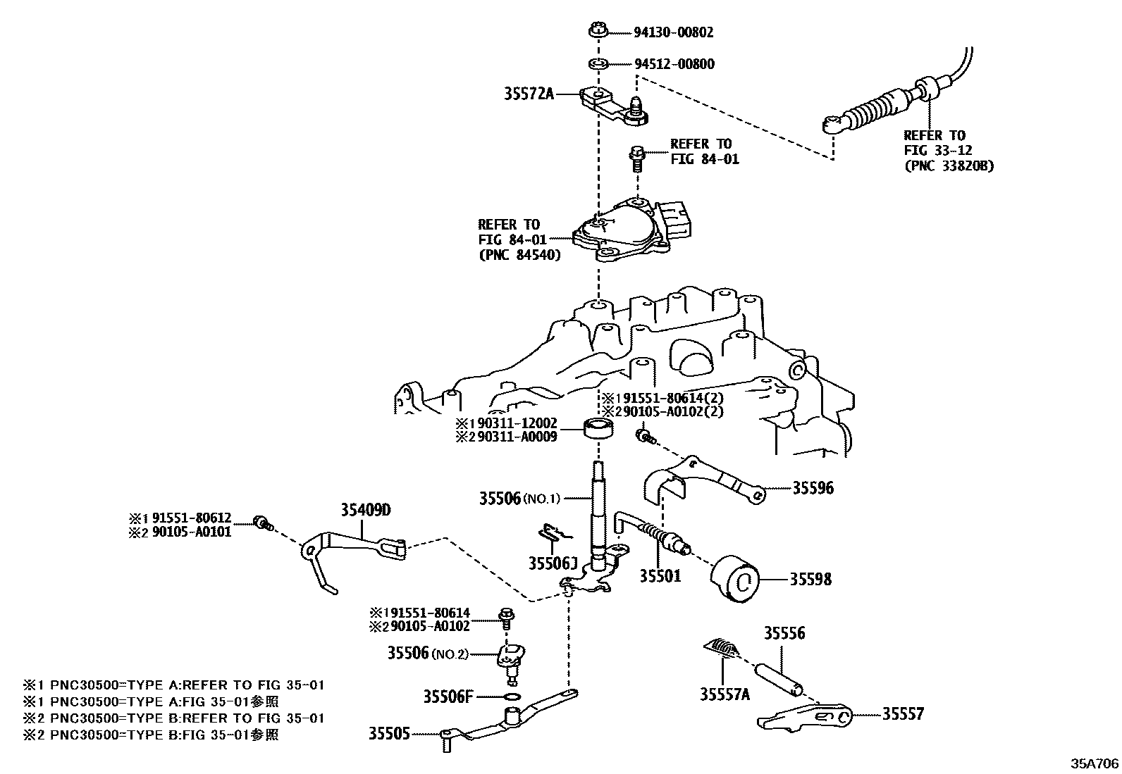 3513 — THROTTLE LINK & VALVE LEVER (ATM)