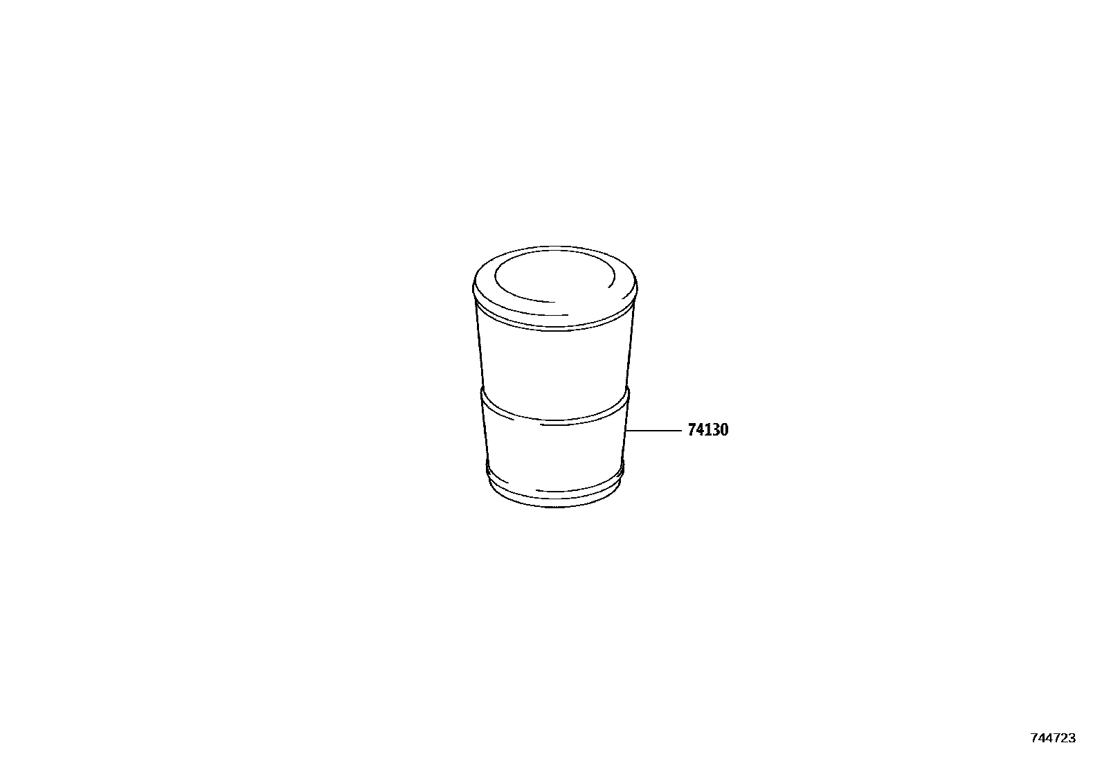 7404 — ASH RECEPTACLE