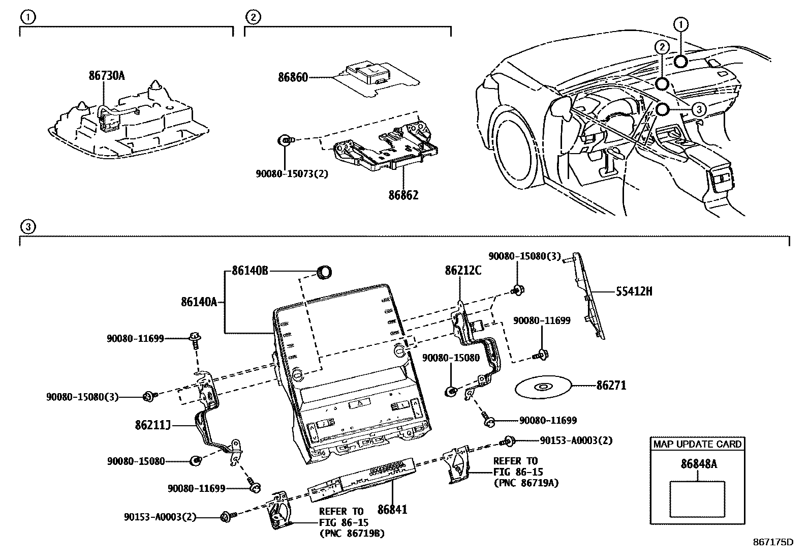 8603 — NAVIGATION & FRONT MONITOR DISPLAY