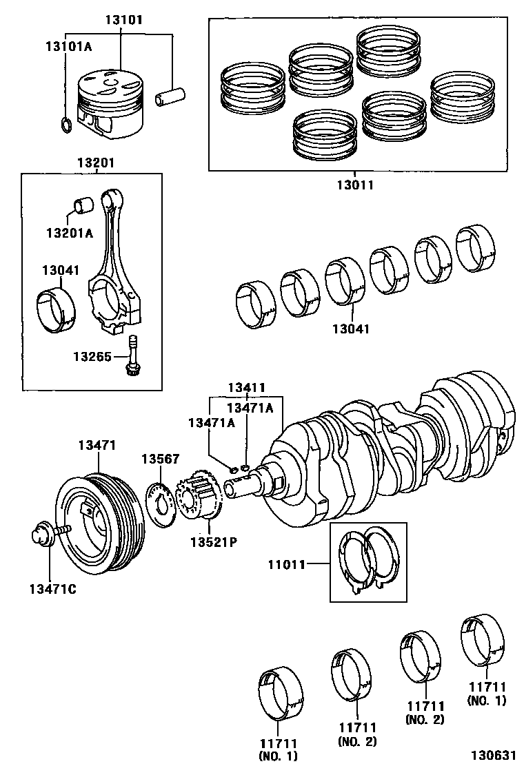 1301 — CRANKSHAFT & PISTON
