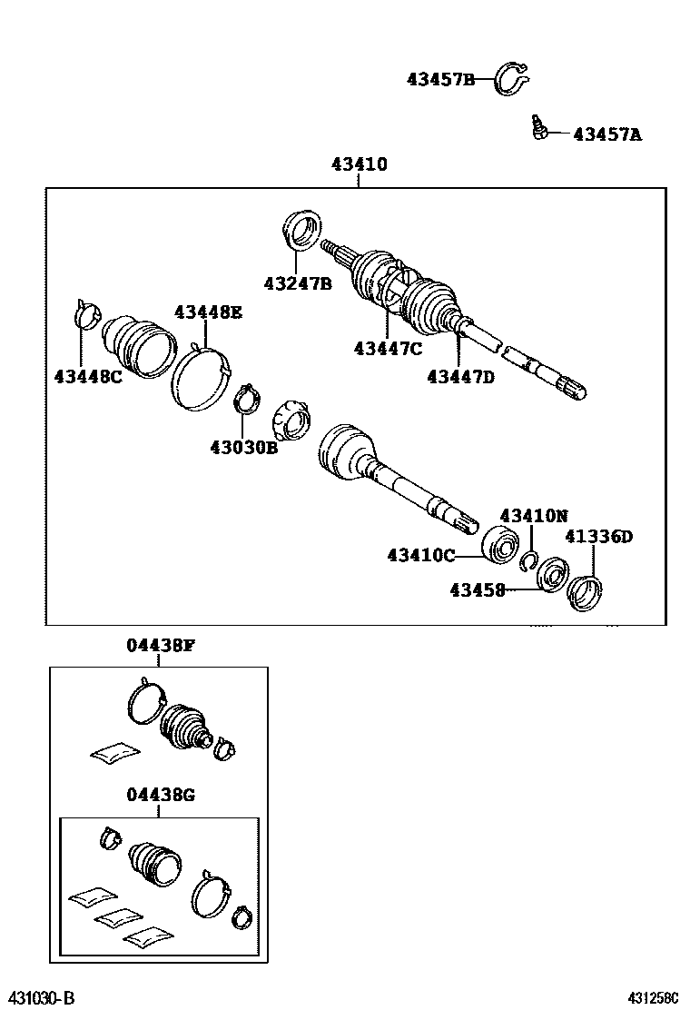 4302 — FRONT DRIVE SHAFT