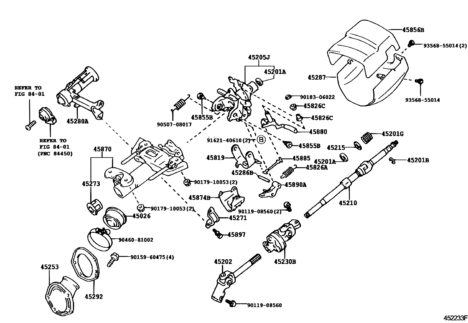 4501 — STEERING COLUMN & SHAFT