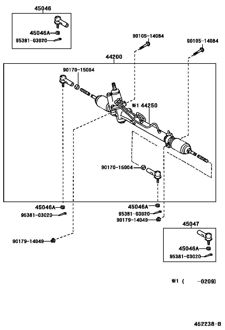 4505 — FRONT STEERING GEAR & LINK