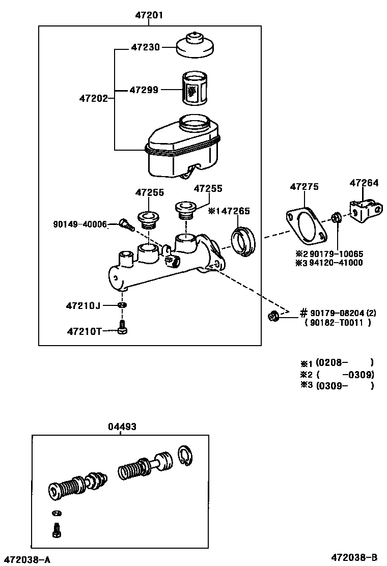 4702 — BRAKE MASTER CYLINDER
